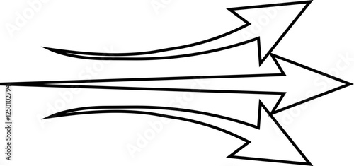 arrow showing wind air flow isolated on transparent background, air direction signs, cold fresh stream from air conditioner direction. air movement. Wind direction arrows. used for mobile apps.