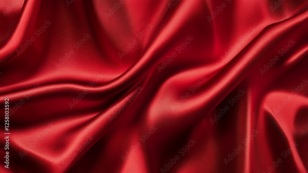 Obraz premium Smooth elegant red silk or satin luxury cloth texture can use as abstract background.