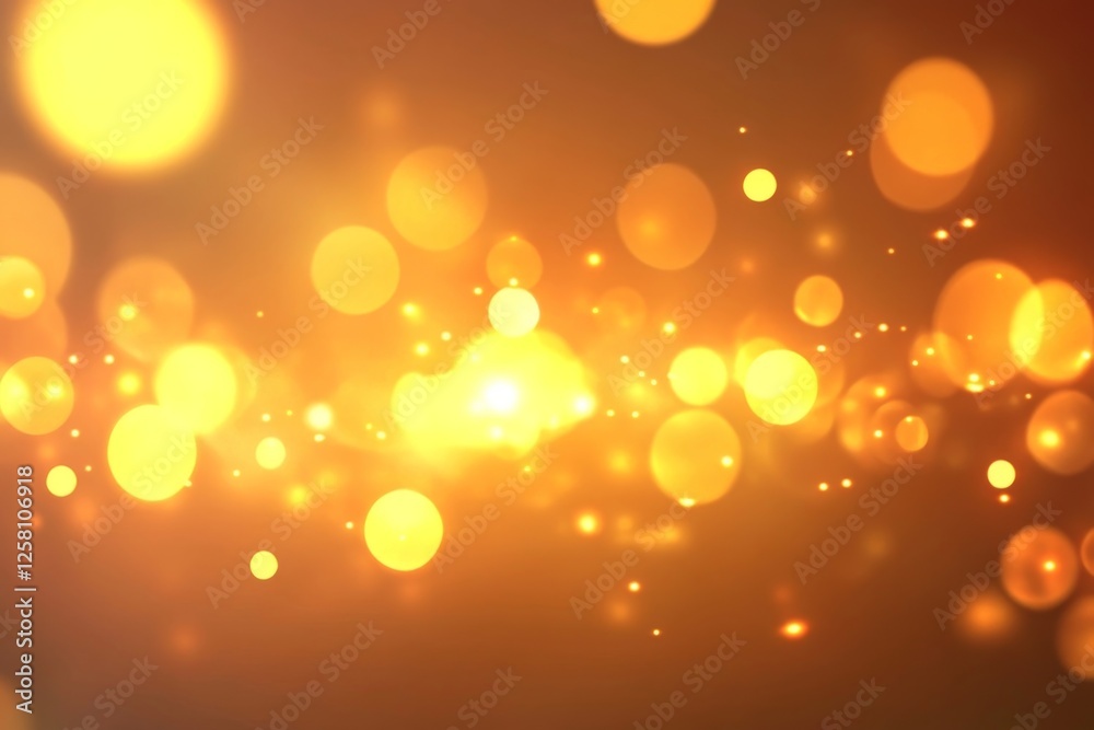 Golden Bokeh Lights Abstract Background Golden Bokeh Lights Abstract Background