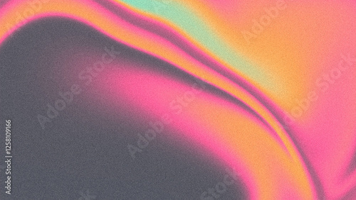 abstract colorful grainy gradient wave background