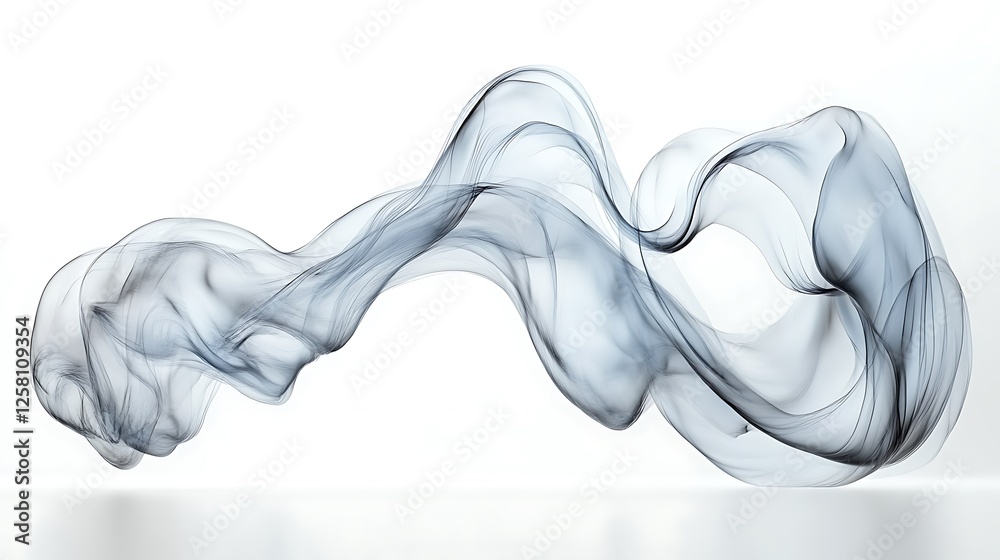 Obraz premium Abstract Gray Smoke Wave Design