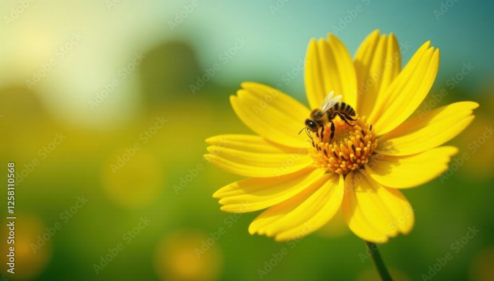 A cluster of bees on a large bright yellow flower in a field, flowers, bees, flowers A cluster of bees on a large bright yellow flower in a field, flowers, bees, flowers