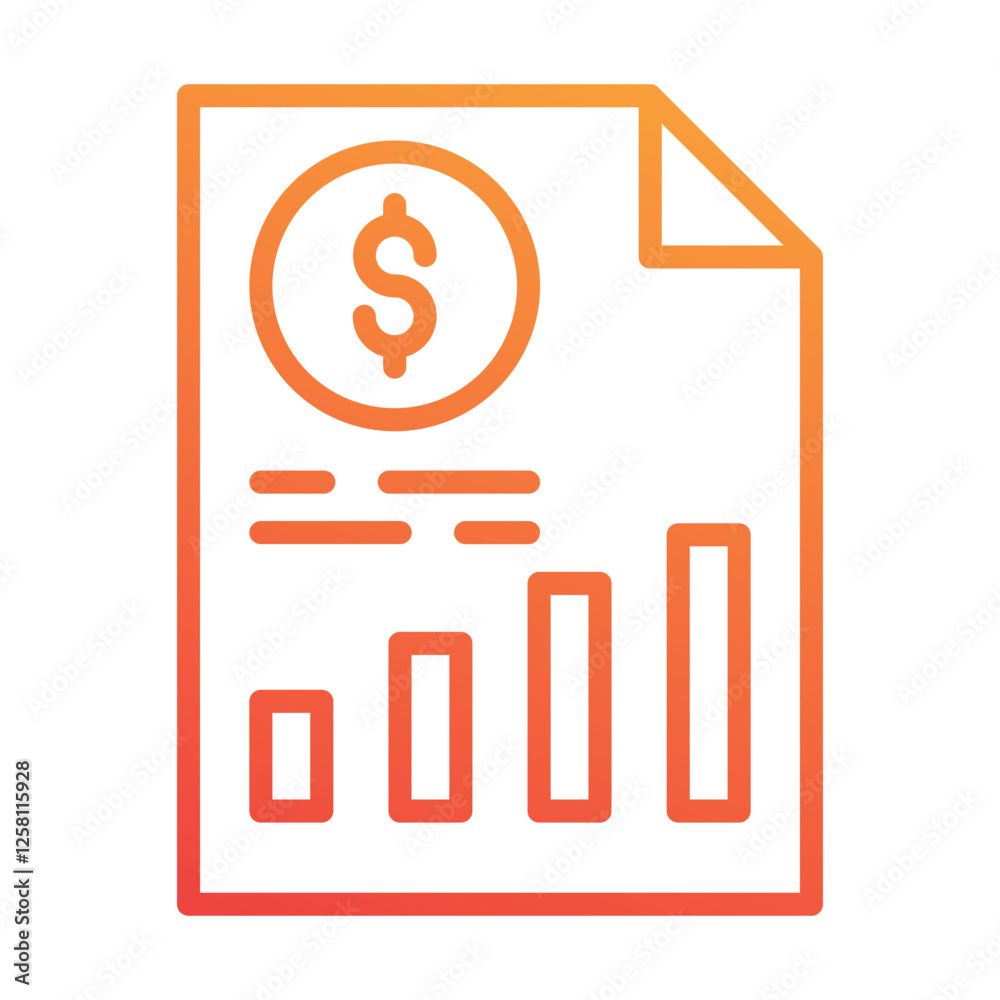 Financial Report Icon Financial Report Icon