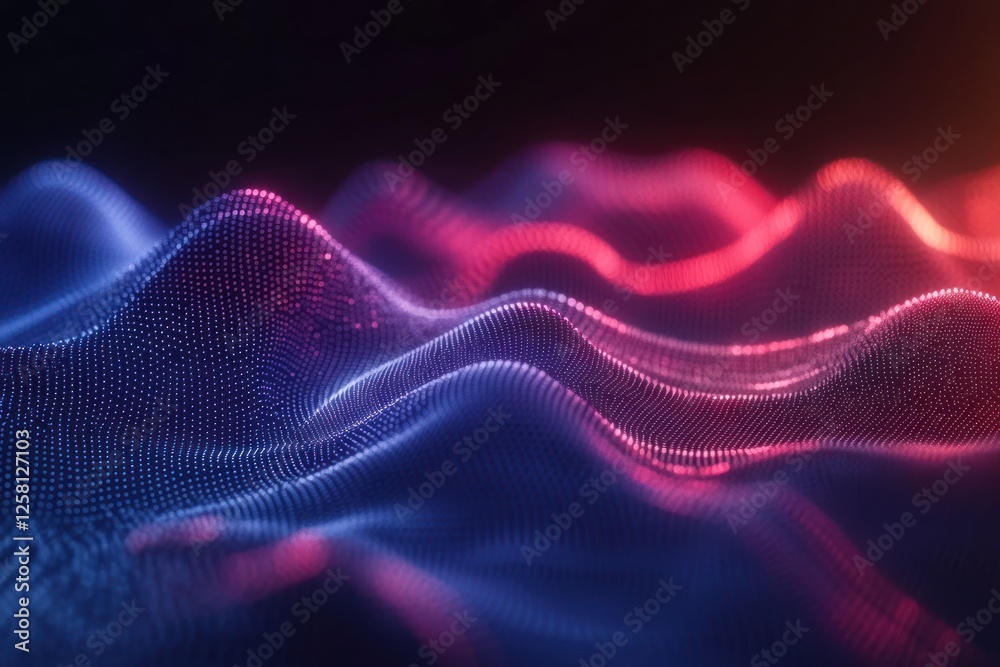 Abstract waves of light in vibrant colors create a dynamic visual experience Abstract waves of light in vibrant colors create a dynamic visual experience