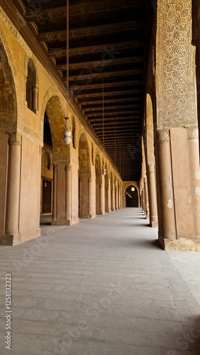 Mosque of Ibn Tulun in the Cairo, Egypt