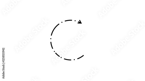 Circular motion animated. Suitable for stock video. Video editing assets. Motion graphic elements.