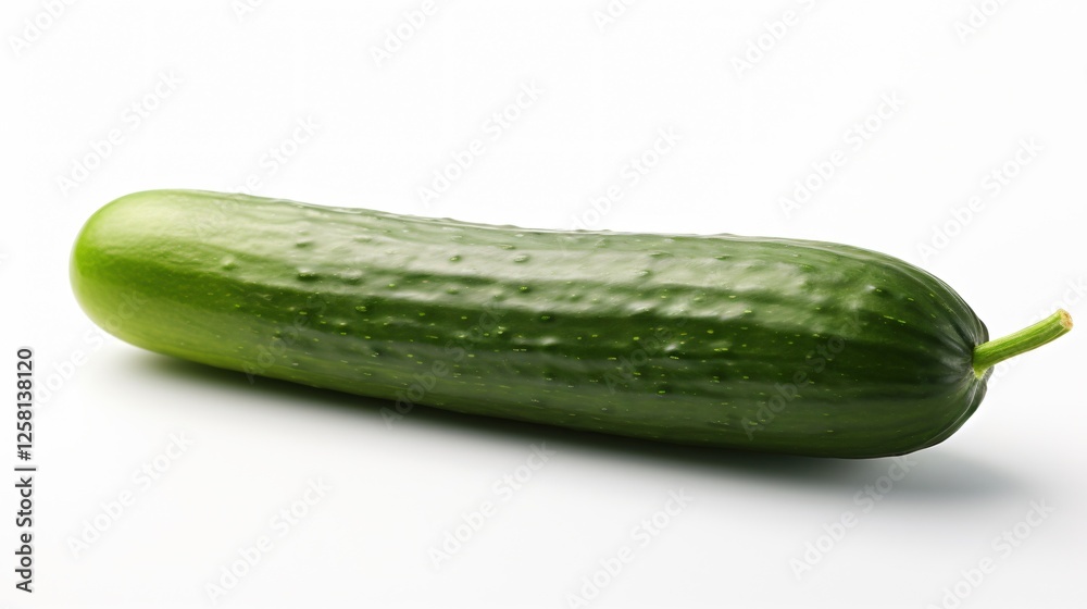 Isolated Cucumber Cut Out on White Background Isolated Cucumber Cut Out on White Background