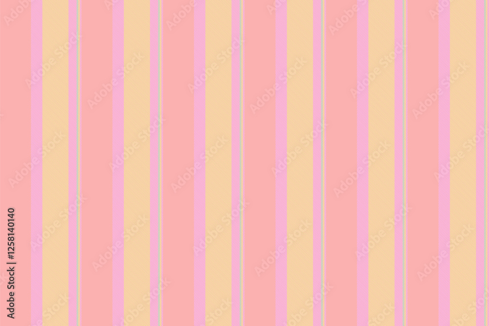 Tesigner stripe background seamless, idea vector texture vertical. Sustom fabric textile pattern lines in light and lime colors.