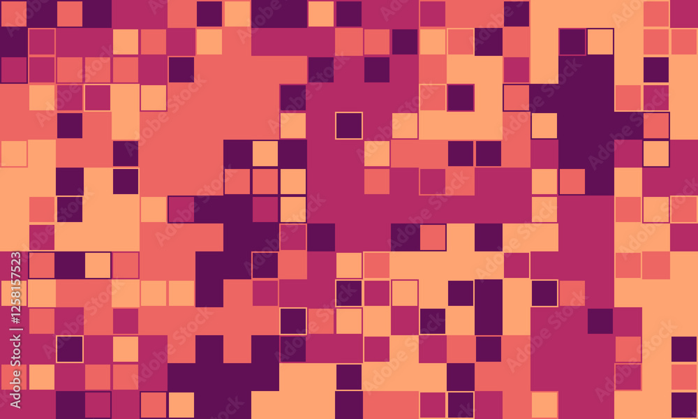 Fototapeta premium Balance wallpaper sparse cube. Simple art minimalist connection. Vector contemporary form print.