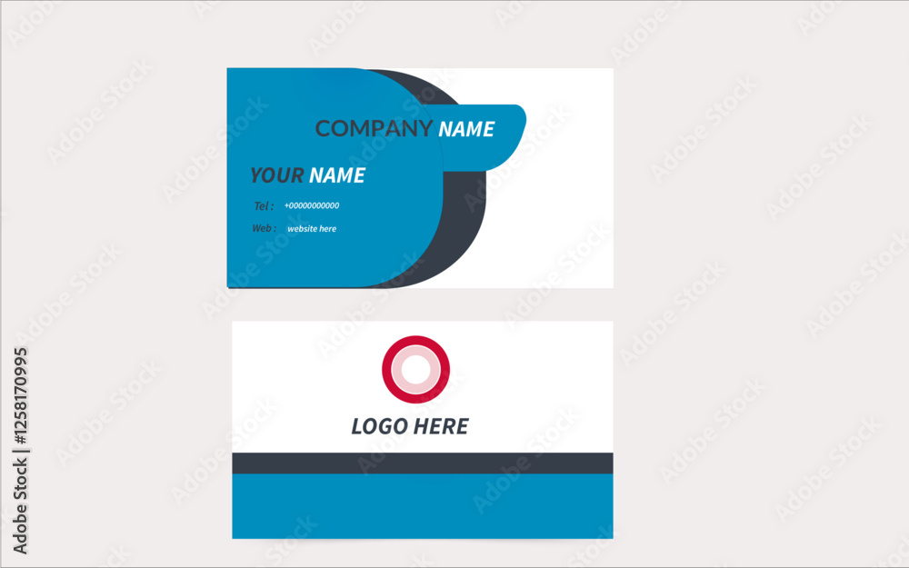  Creative simple modern Corporate Business Card design template