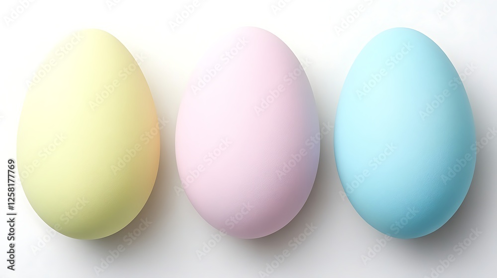 Pastel Hue Easter Eggs in a Row Gentle Celebration Colors of Spring Season Decorations Artistic Pastel Hue Easter Eggs in a Row Gentle Celebration Colors of Spring Season Decorations Artistic