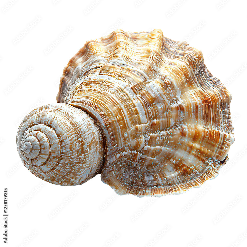 Fototapeta premium Whelk isolated on transparent background, PNG