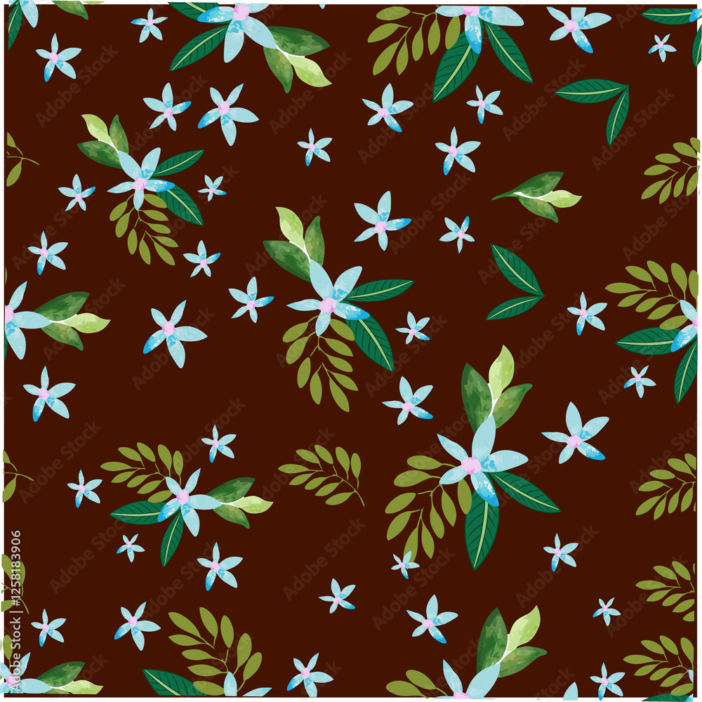 Leaf and floral pattern Leaf and floral pattern