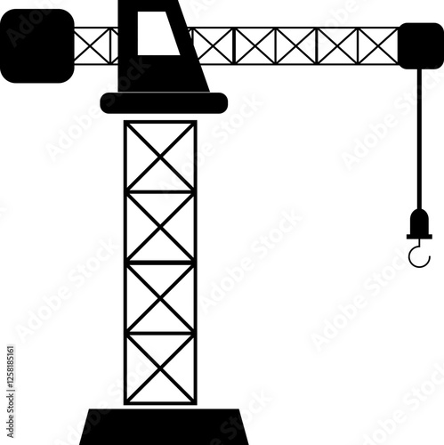 crane construction building industry icon.svg