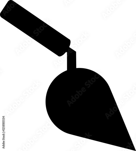 plastering trowel construction building industry icon.svg