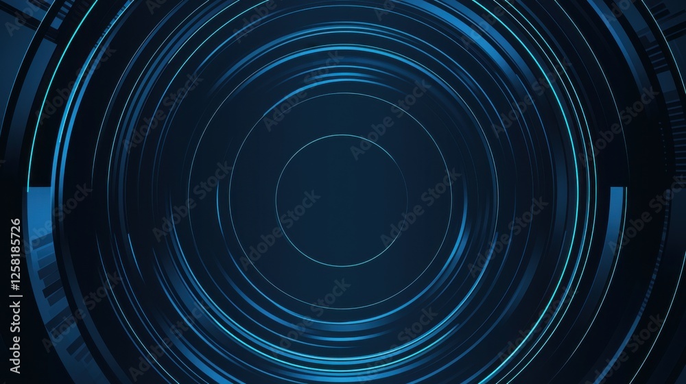 Blue Background with Concentric Circles for Design, Featuring White Space in the Center for Text. Ideal for Banner Templates and Digital Projects. Minimalist Wallpaper. Blue Background with Concentric Circles for Design, Featuring White Space in the Center for Text. Ideal for Banner Templates and Digital Projects. Minimalist Wallpaper.