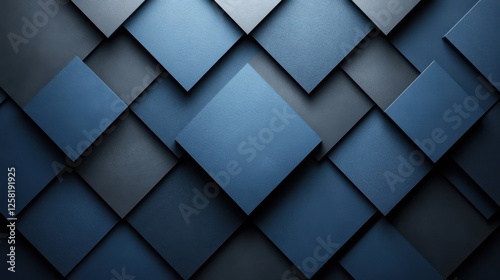 Minimalist abstract diamond pattern on a Blue background. Banner template with white space for text  suitable for modern and professional design purposes.