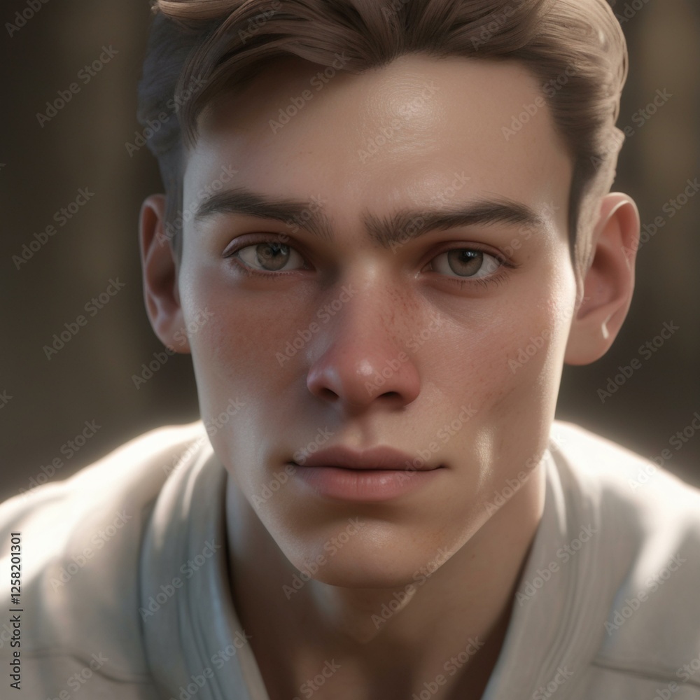 A highly detailed, hyper-realistic close-up portrait of an AI-generated human face. This digital artwork features lifelike skin textures, expressive eyes, and natural lighting. A highly detailed, hyper-realistic close-up portrait of an AI-generated human face. This digital artwork features lifelike skin textures, expressive eyes, and natural lighting.