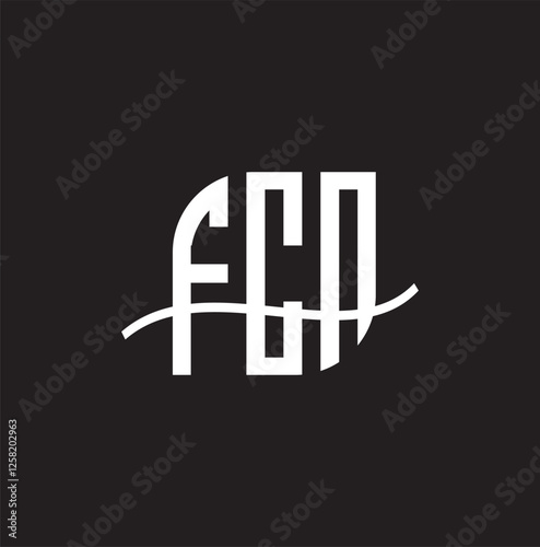 FCA   letter logo design with white background in illustrator, vector logo modern alphabet font