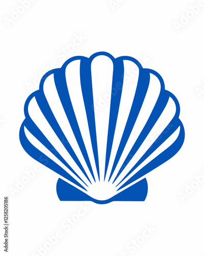 vector illustration of shell