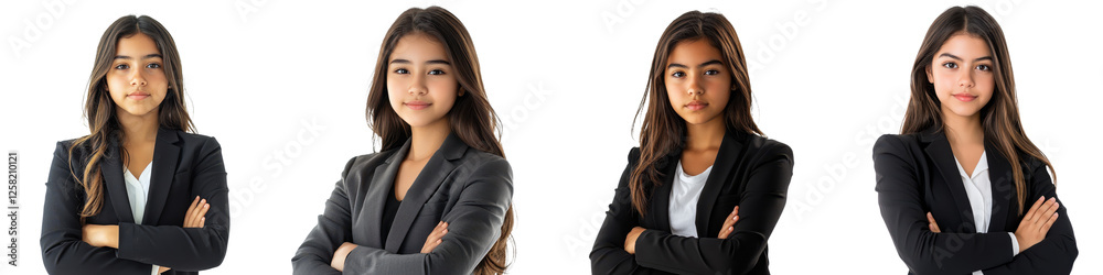 Confident and ambitious professional women in formal business attire portraying leadership success and career advancement in the corporate or entrepreneurial world Showcasing determination Confident and ambitious professional women in formal business attire portraying leadership success and career advancement in the corporate or entrepreneurial world Showcasing determination
