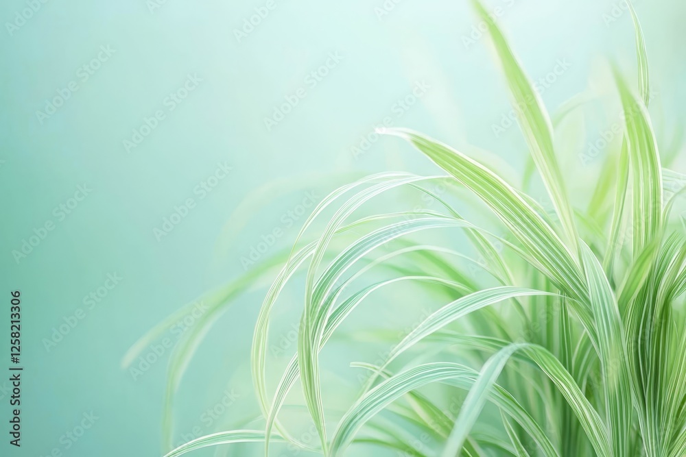 Fototapeta premium Smooth light green background with soft gradient, ideal for promotional text.