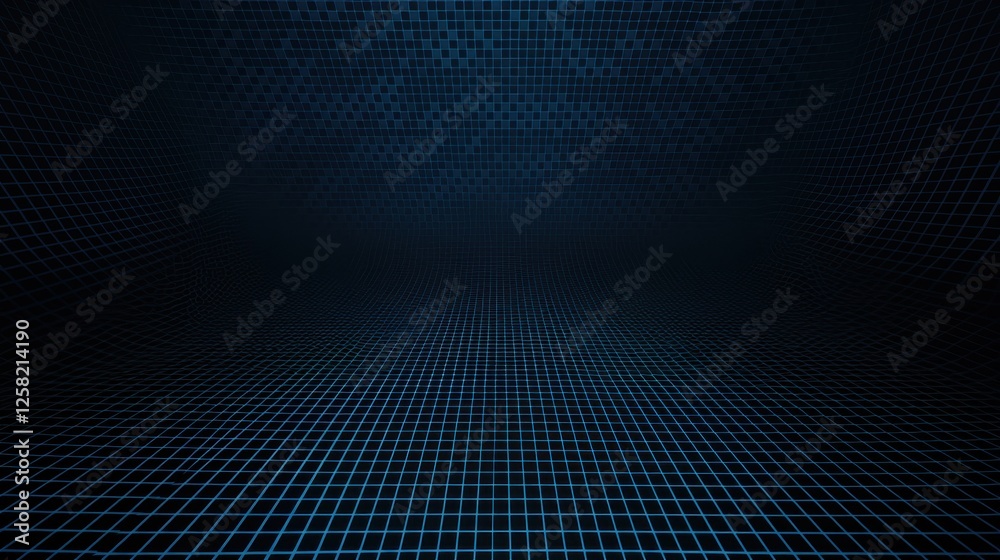Blue Background with Grid Pattern for Design, Featuring White Space in the Center for Text. Ideal for Banner Templates and Digital Projects. Minimalist Wallpaper. Blue Background with Grid Pattern for Design, Featuring White Space in the Center for Text. Ideal for Banner Templates and Digital Projects. Minimalist Wallpaper.