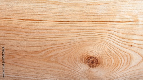 Close-up view of light beige wood grain with knot.  Possible use in interior design catalog photo