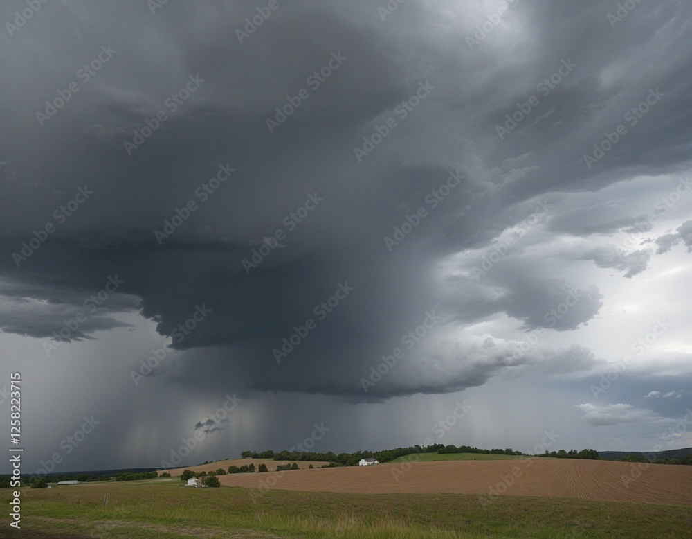 Ominous Skies: A Landscape Poised on the Brink of Turmoil Ominous Skies: A Landscape Poised on the Brink of Turmoil