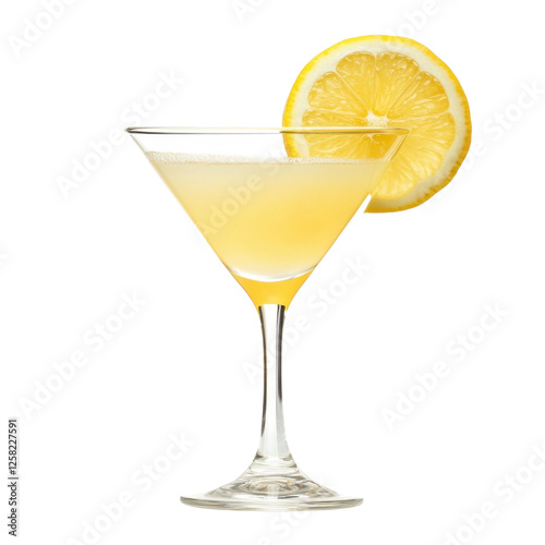 Wallpaper Mural Fresh Lemon Drop with Juicy Vibrant Swirling Juice Clipping Path, Isolated on Transparent Background Torontodigital.ca