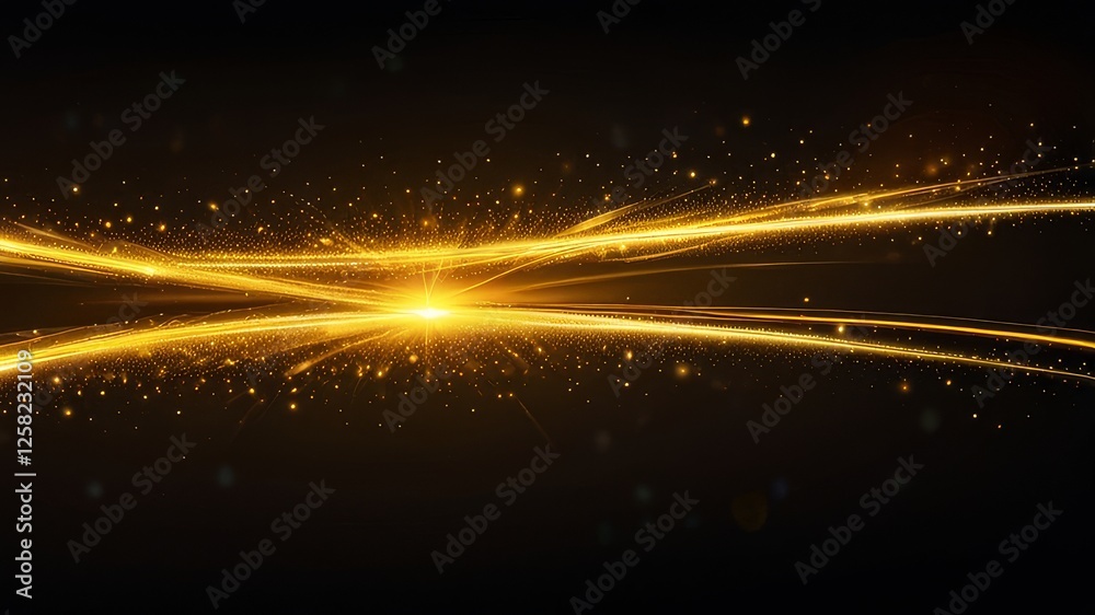 Obraz premium Png yellow light effect reflections, neon illumination in yellow colors. Bright light lens. Png spotlight spark. Stadium Lighting. Sunlight, Shiny stars, glowing sparks. Vector