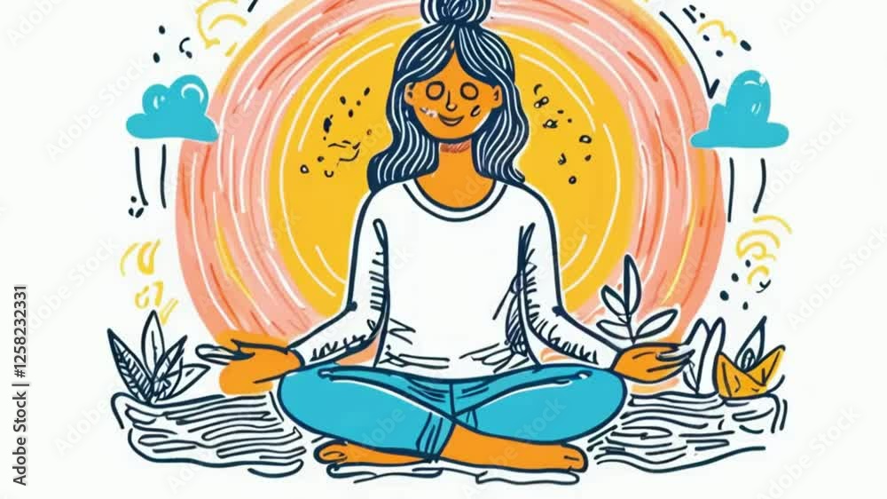 Meditating Person Meditating Person
