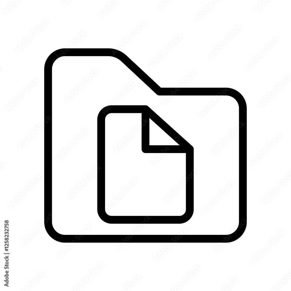 folder file vector icon folder file vector icon