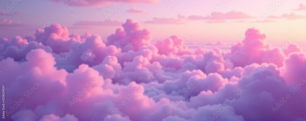 Soft focus background with gradient of pastel pinks and purples and clouds in the distance, purple, serene Soft focus background with gradient of pastel pinks and purples and clouds in the distance, purple, serene