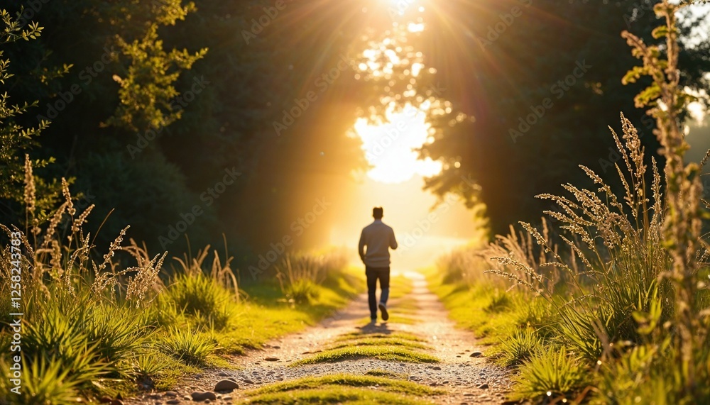 Fototapeta premium Embracing the Light: A Journey of Hope and Healing