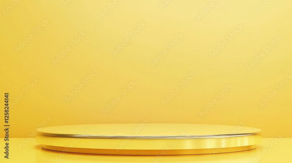 Obraz premium Its vibrant color stands out, adding a cheerful touch to the minimalistic setting. 