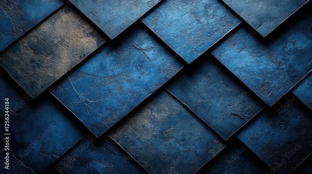 Blue Background with Intersecting Rectangles for Design Banner Template, Featuring Minimalist Wallpaper with Copy Space in the Center for Text Blue Background with Intersecting Rectangles for Design Banner Template, Featuring Minimalist Wallpaper with Copy Space in the Center for Text