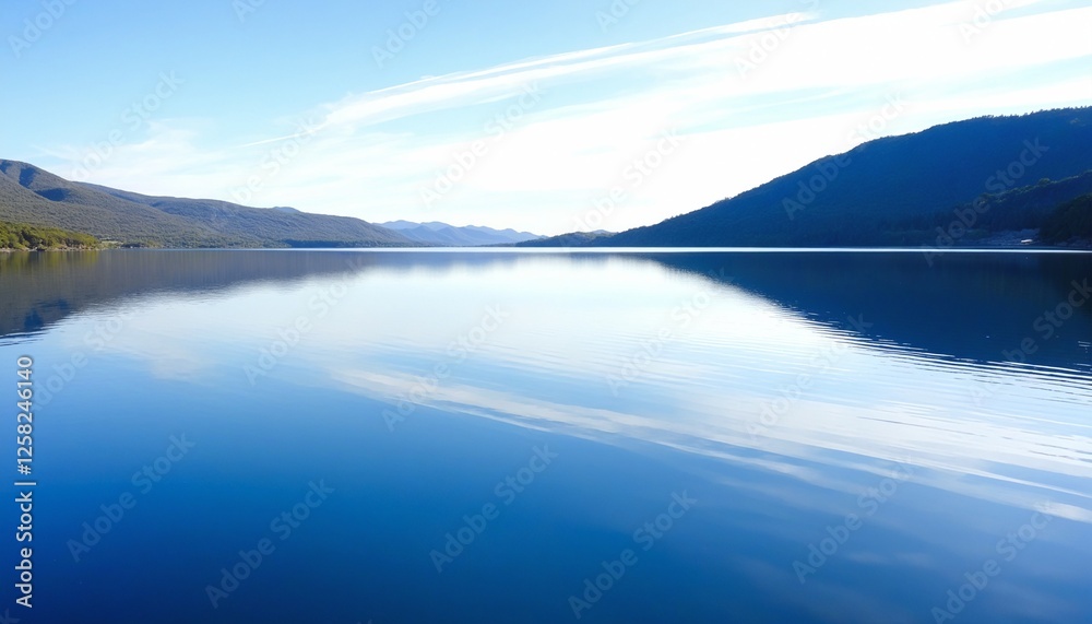 Fototapeta premium Tranquil Waters Mirroring the Tranquility Above