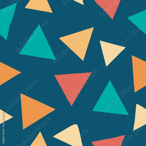 Free Download Seamless pattern design colorful triangles - GFXLoad