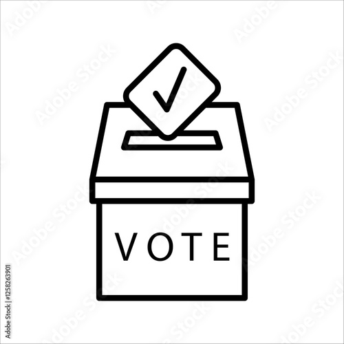 Vote icon. voting sign for mobile concept and web design. vector illustration