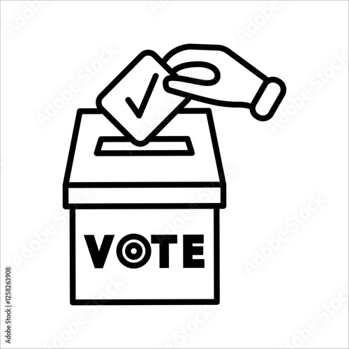Vote icon. voting sign for mobile concept and web design. vector illustration