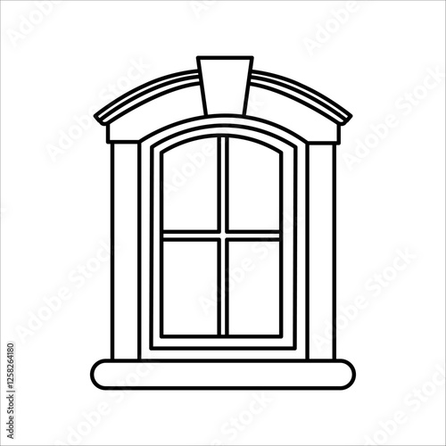 window icon, interior material on white background