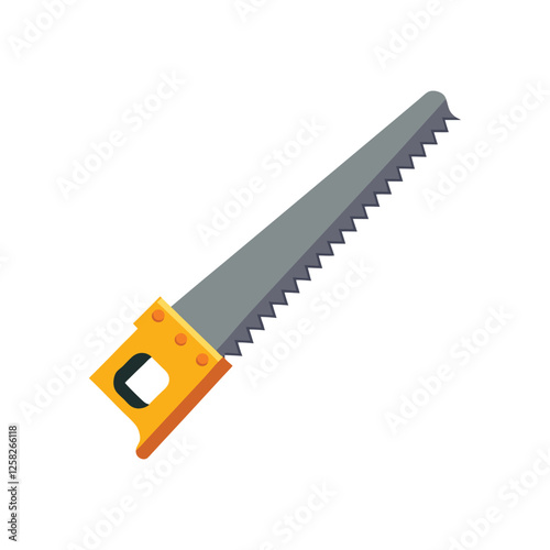 saw isolated on white background