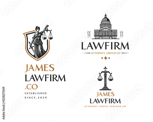 Vintage unique goddess Legal and Law Firm logo template logo for justice business 