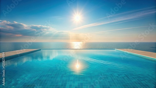 Wallpaper Mural Serene Infinity Pool Overlooking a Calm Ocean at Sunset Torontodigital.ca