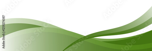 green and white business wave banner background. Earth tree color. vector 10 eps