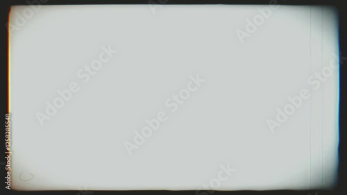 Retro Monitor Screen, Film Frame Overlay, High Saturated Analog Screen Effect.