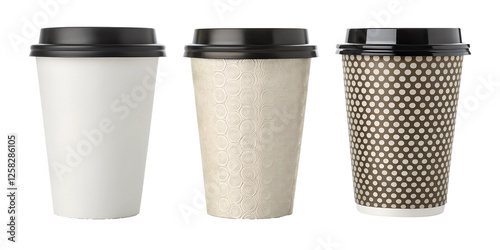 Wallpaper Mural Blank Takeaway Coffee Cup Mockup on White, Coffee Cups for Branding, PNG Transparent Torontodigital.ca