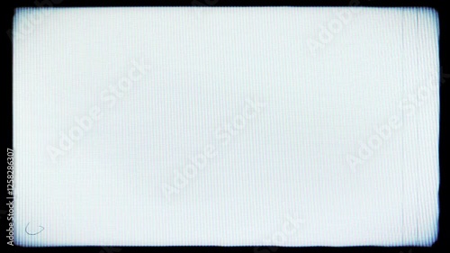 Retro TV Screen, VHS TV Lines Textured, Analog TV Monitor Overlay.