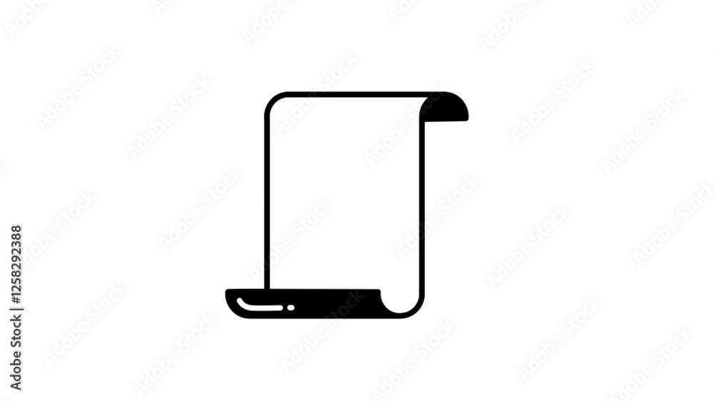 business document with white background 2D animation business document with white background 2D animation